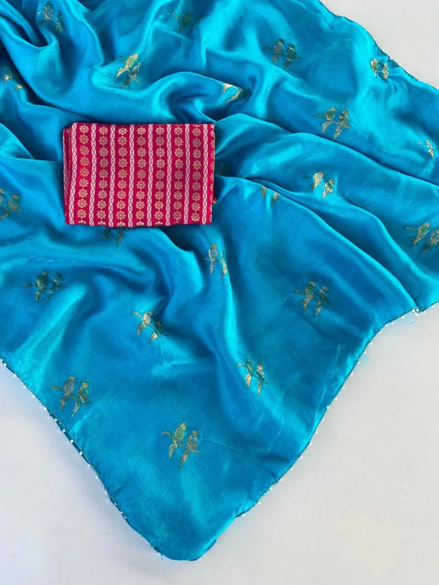 JUTE CRUSH SILK SAREE